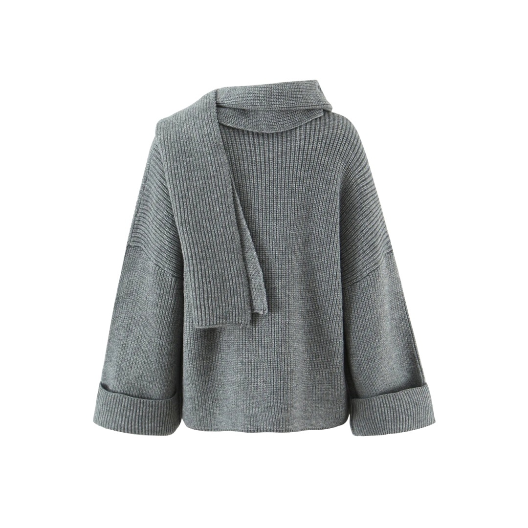 Ladies Korean Japanese Oversized Cozy Knit Cardigan