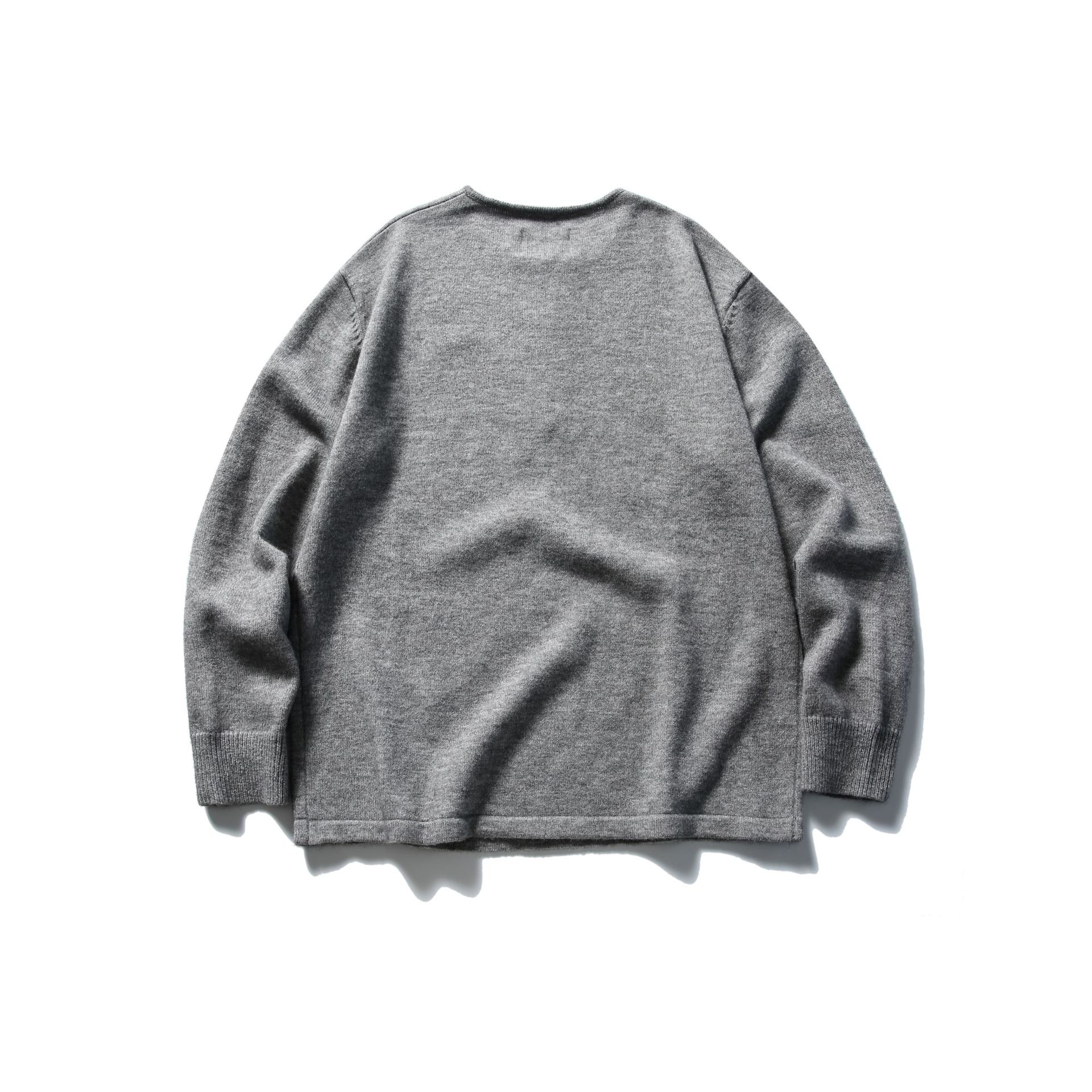 Oversized Vintage Crew Zipper Sweater