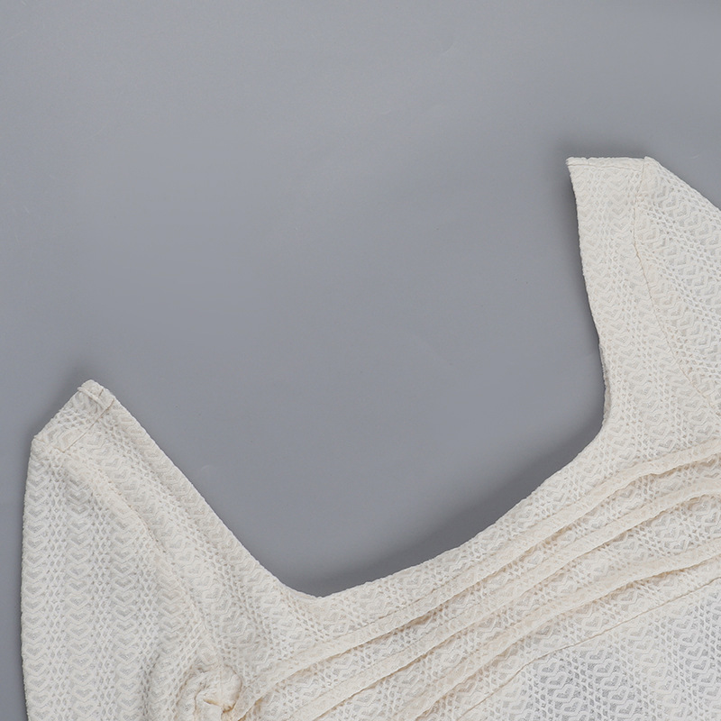U Neck Full Sleeve Open Back Top