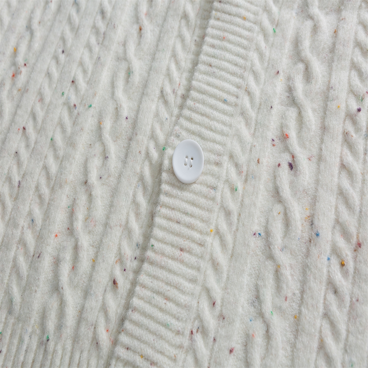 Japanese Workwear Jacquard Oversized Long Sleeve Cardigan