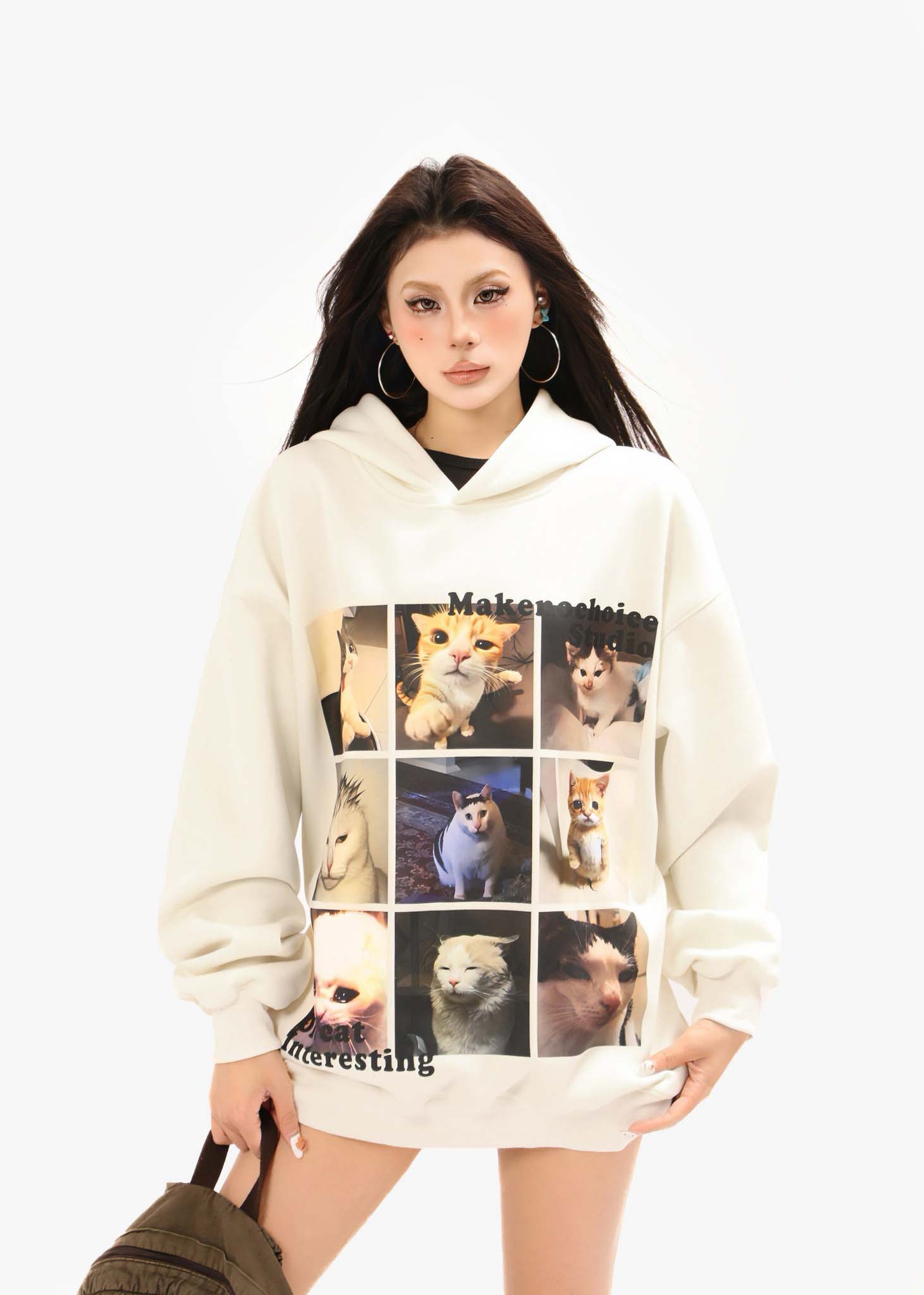 Cotton Feline Graphic Hoody