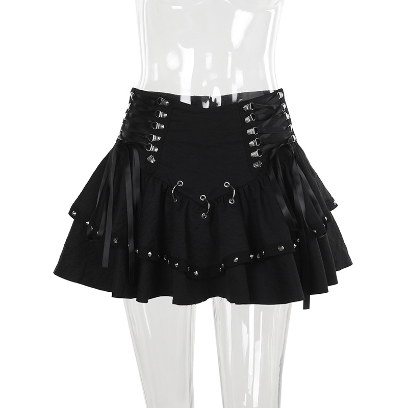 Fitted Shiny Edgy Skirt