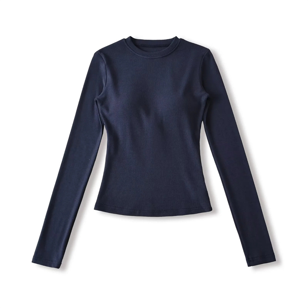 Japanese Crew Quilted Plain Slim-Fit Base-Layer Tee