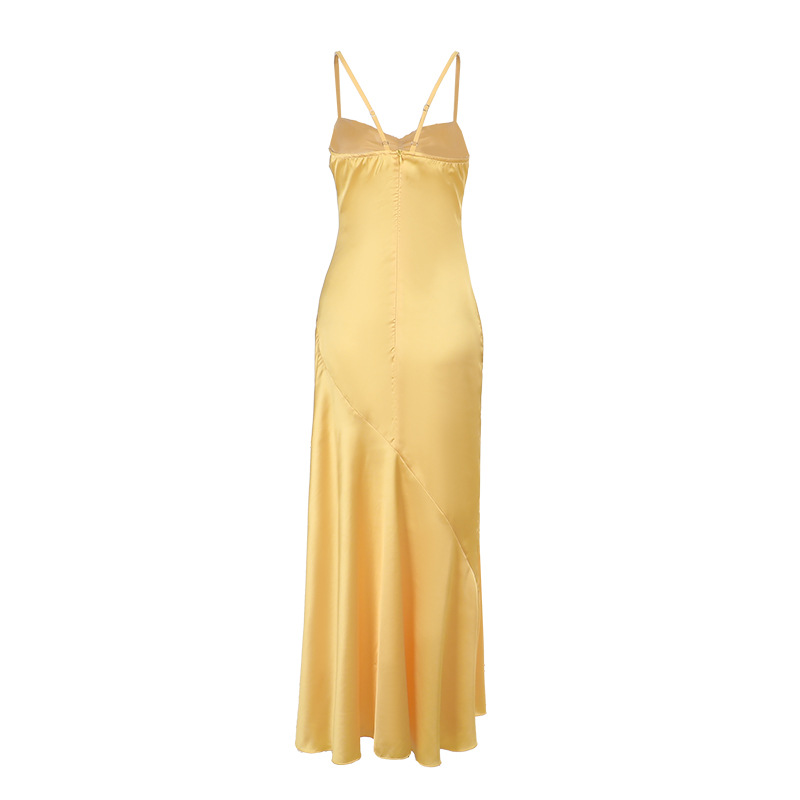 Fluid Open Hem Maxi Dress