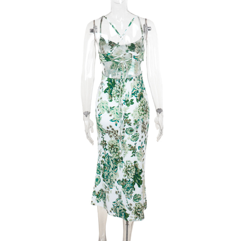 Sleeveless High Waist Irregular Hem Dress