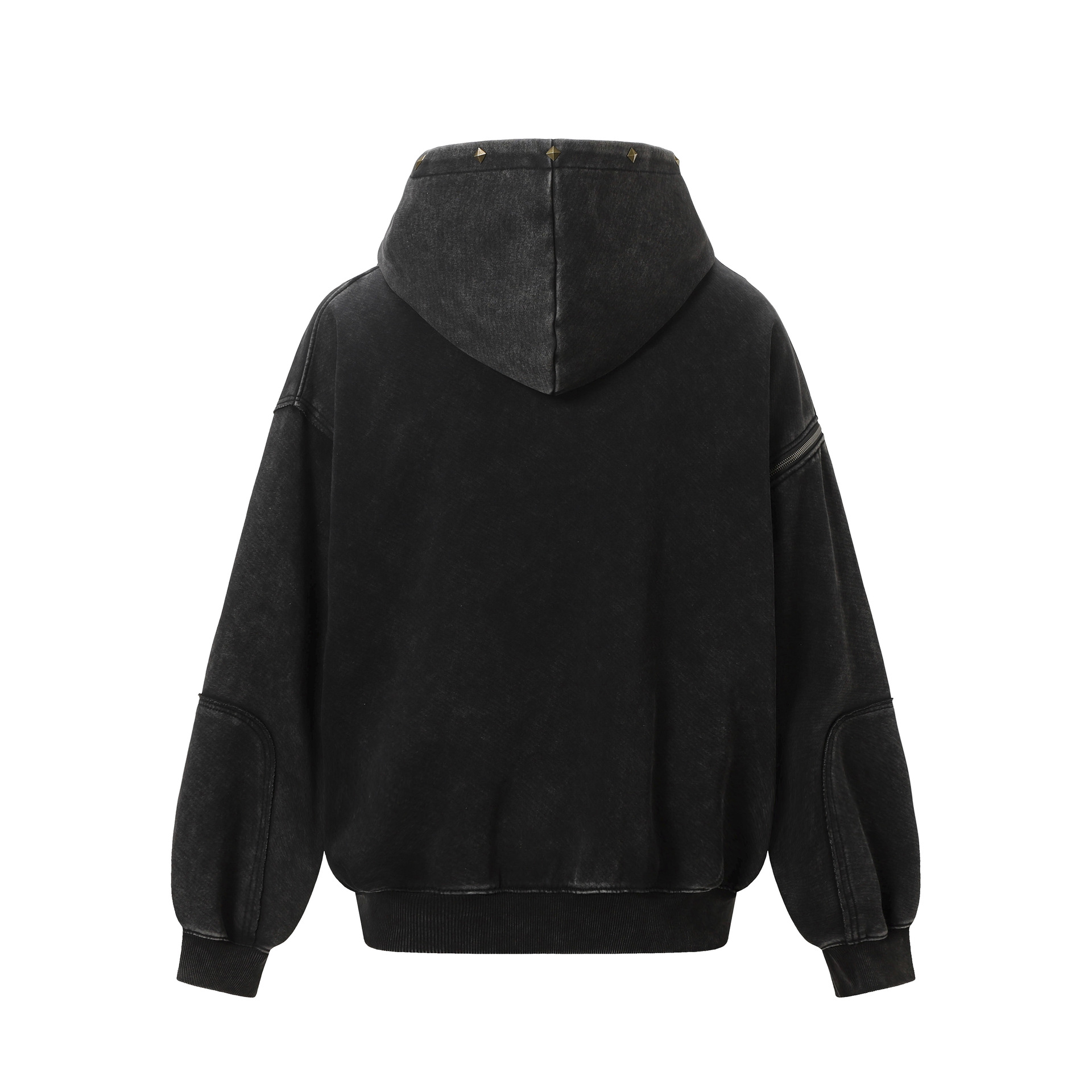 American Vintage Loose Fit Zipper Front Hoodie