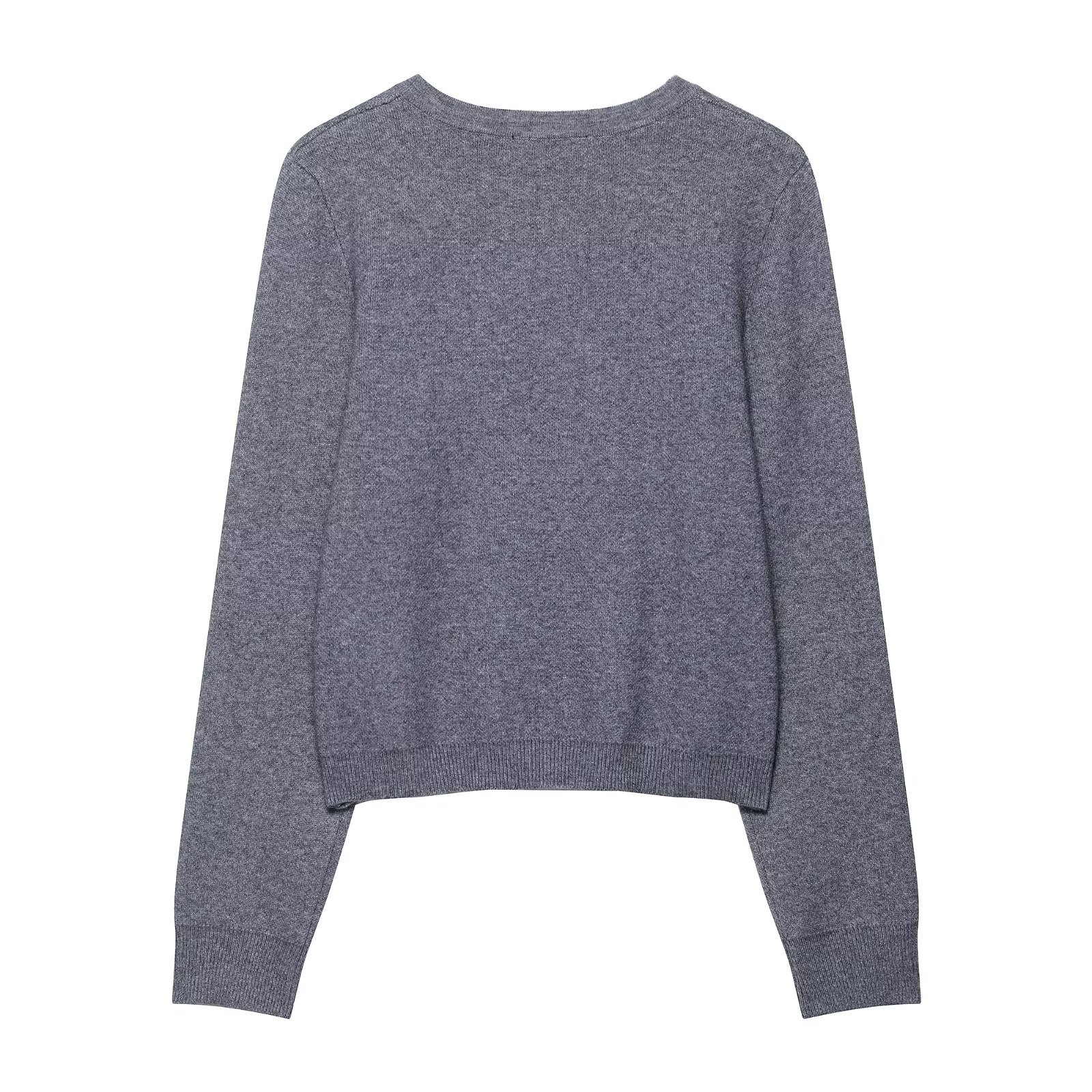 Embellished Polyester Streetwear Cardigan