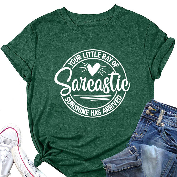 Ladies Geometric V Neck T-shirt