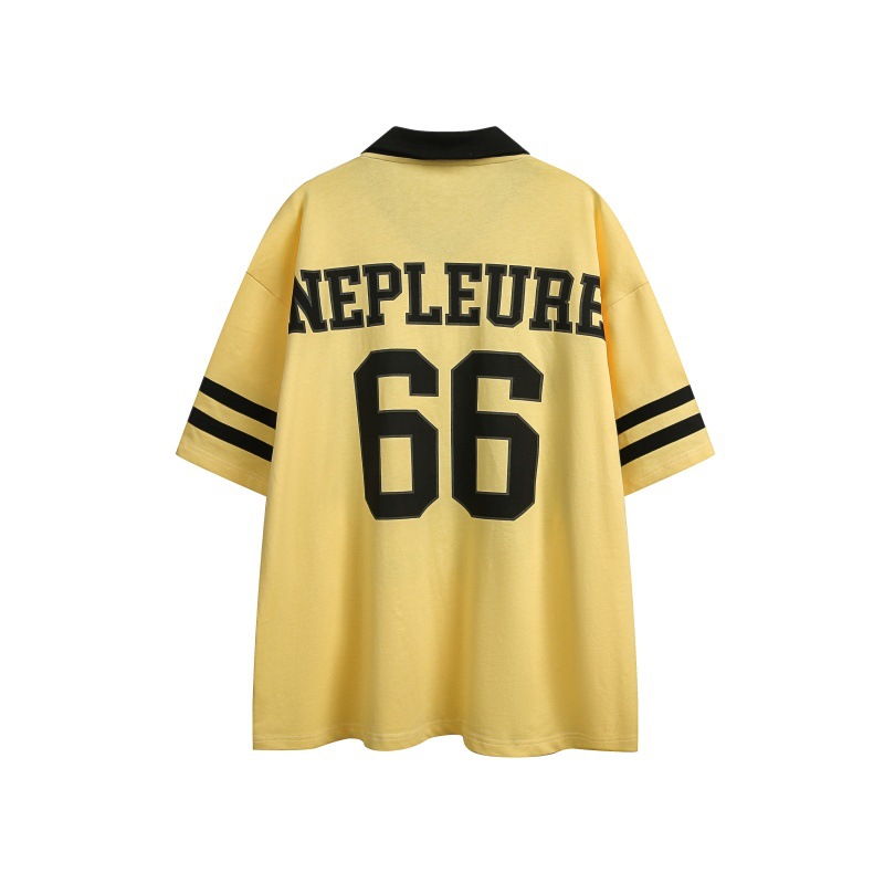Japanese Retro Unisex Cotton Blend Relaxed Graphic Top