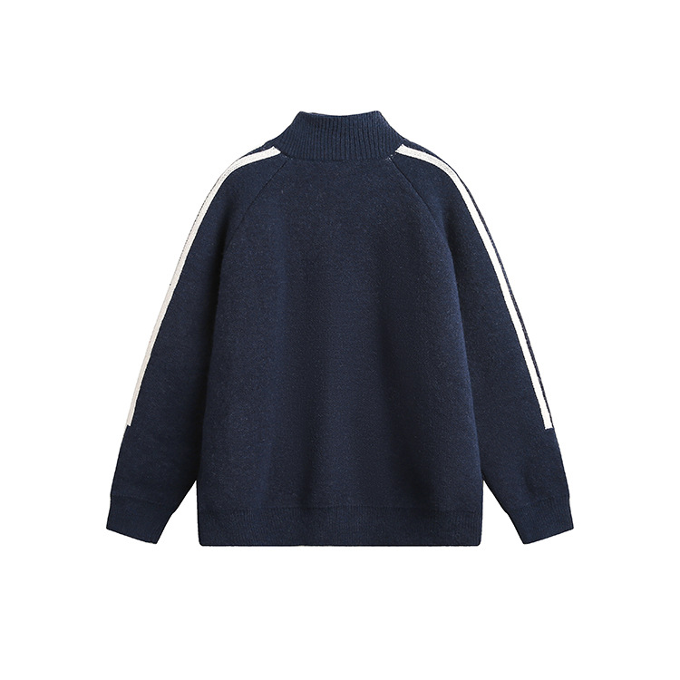 Japanese Workwear Jacquard Loose Fit Sweater
