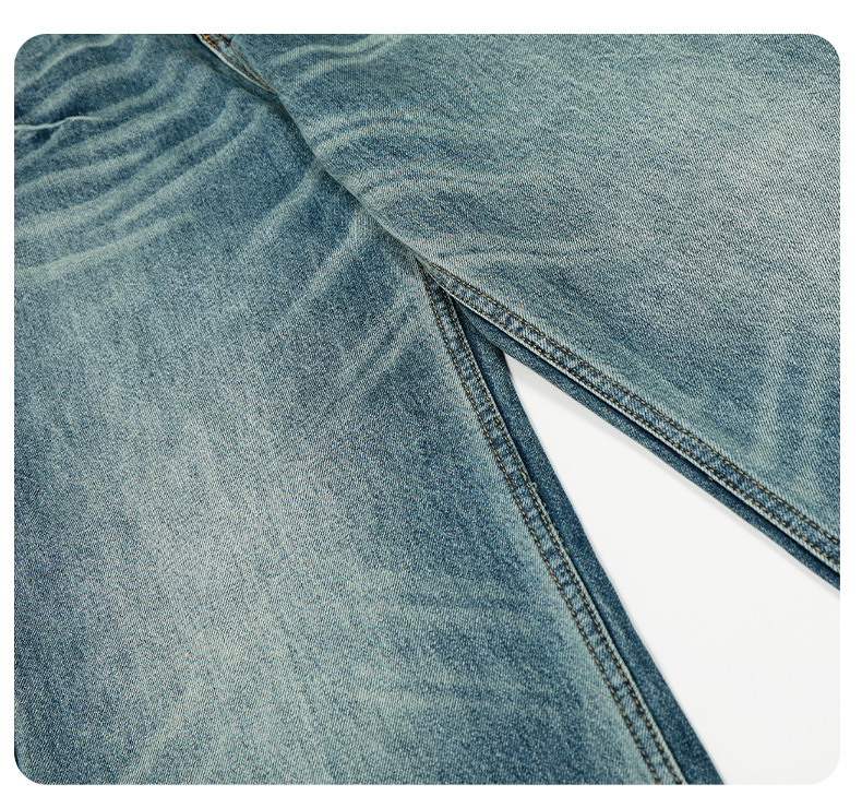 Denim Pants for Men and Women, Water-Washed Vintage Loose Fit Casual Wide-Leg Straight Leg Jeans