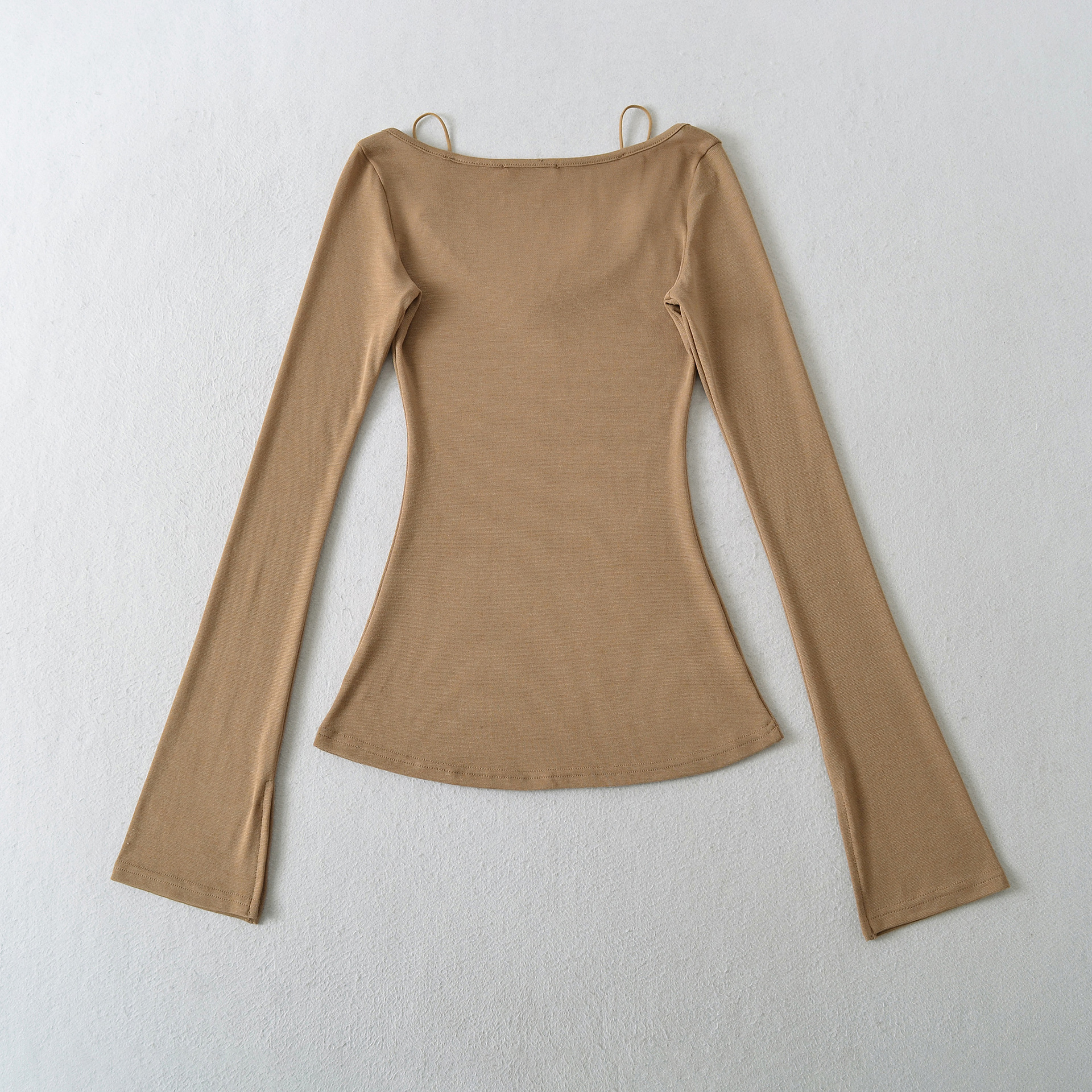 Round Neck Full Sleeve Double Layer Contour Tee