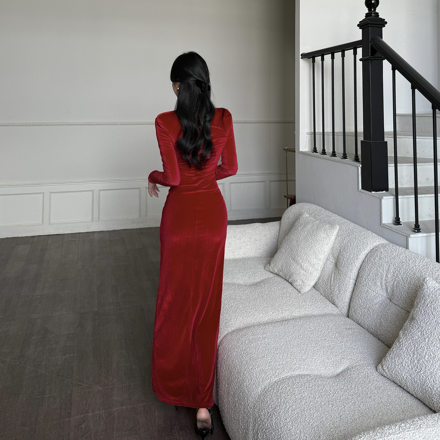 Bodycon Maxi Dress with Side Split