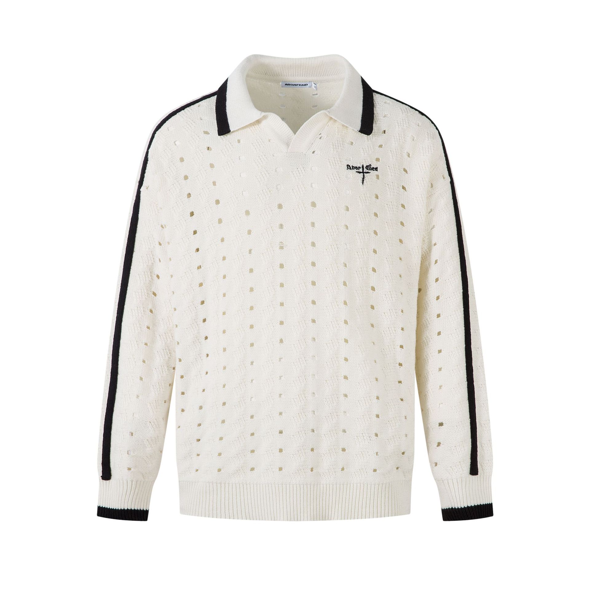 Loose Fit Jacquard Long Sleeve Sweater