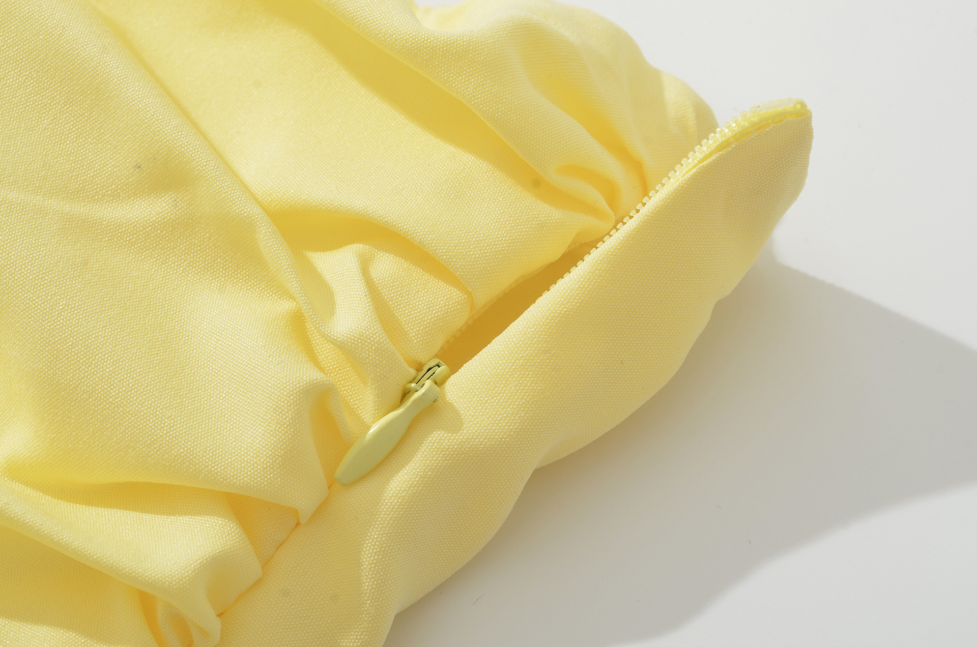 Polyester Tube Slit Puff Dress