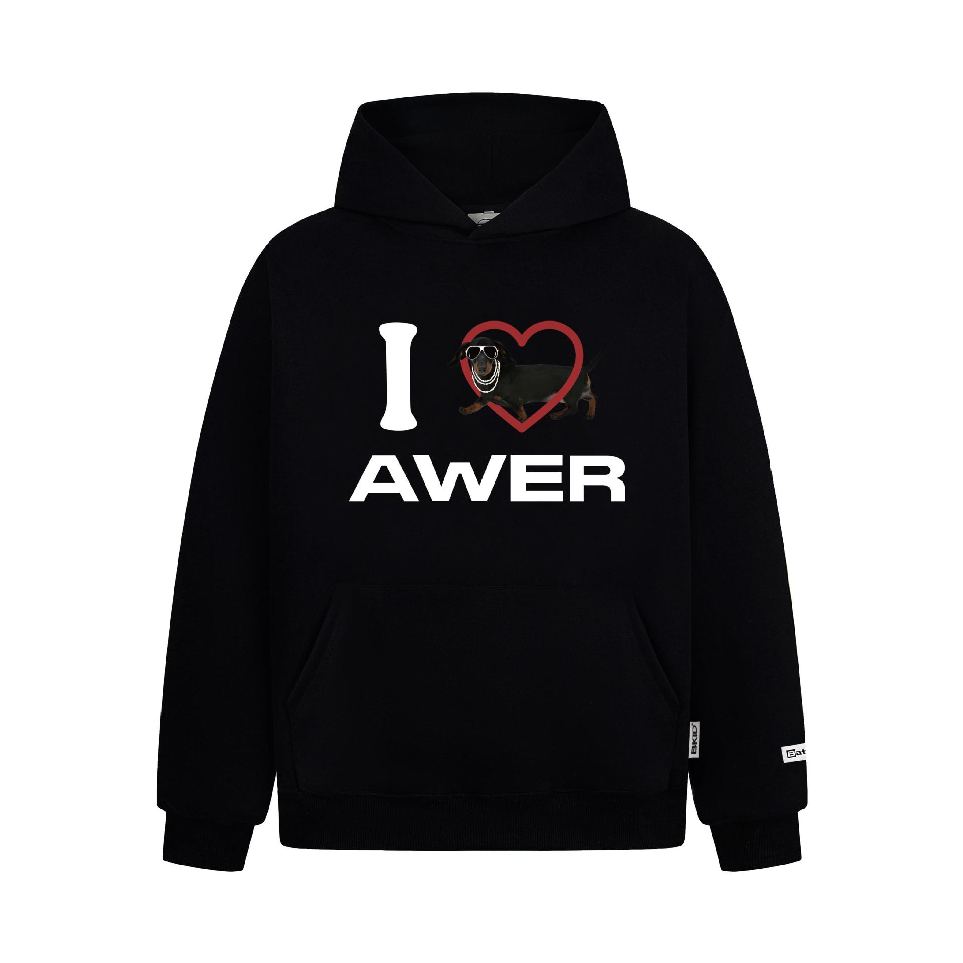 Dachshund Graphic Oversized Cotton Hoodie