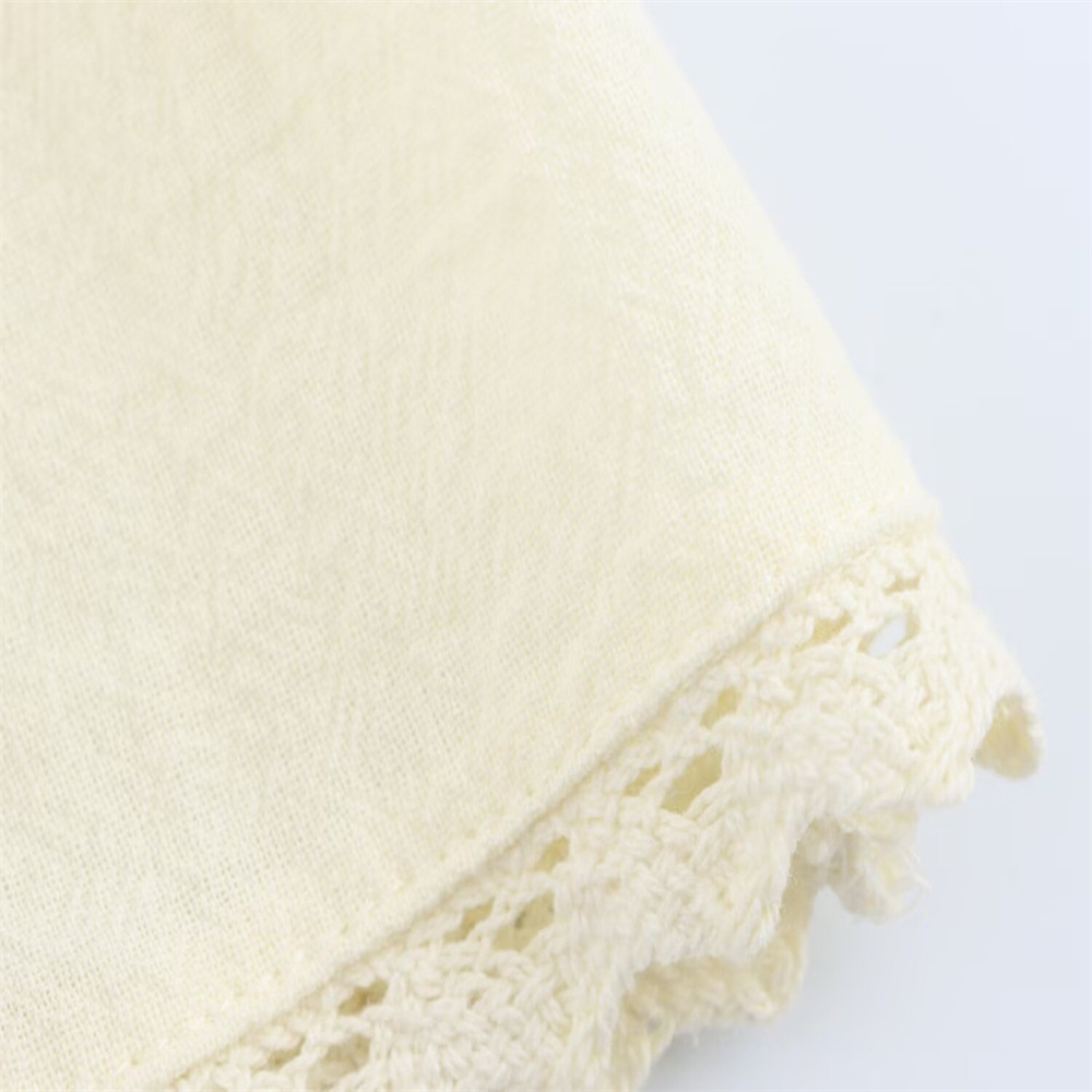 Ladies Embellished Crew Neck Polyester Ribbon-Tie Vest