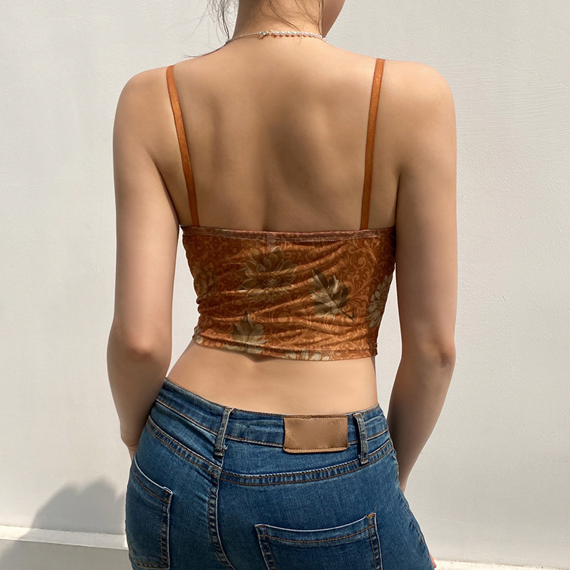 Ladies Sheer Plunge Shaping Vest