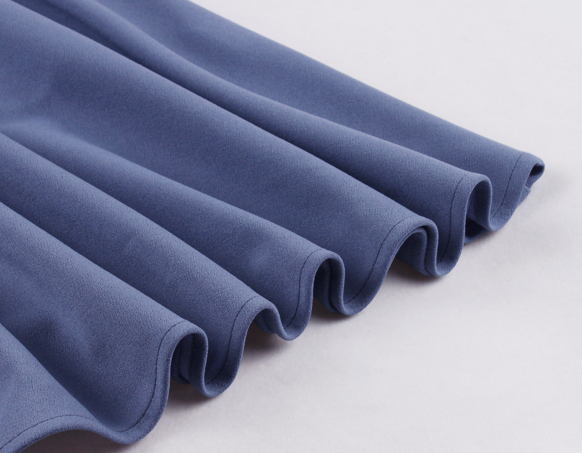 A-line Stand Collar Elbow-Length High Waist Commute Dress