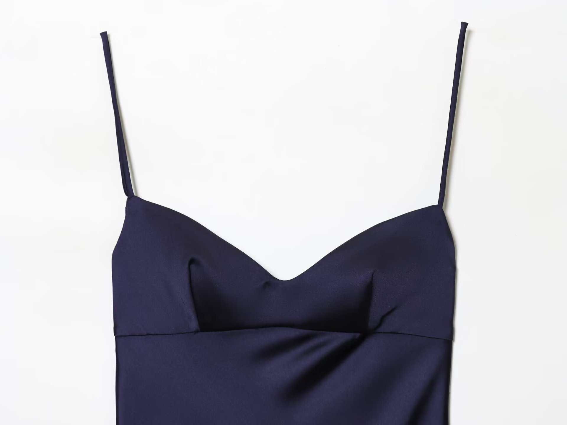 Half High Neck Sleeveless Contouring Slanted Hem Dress