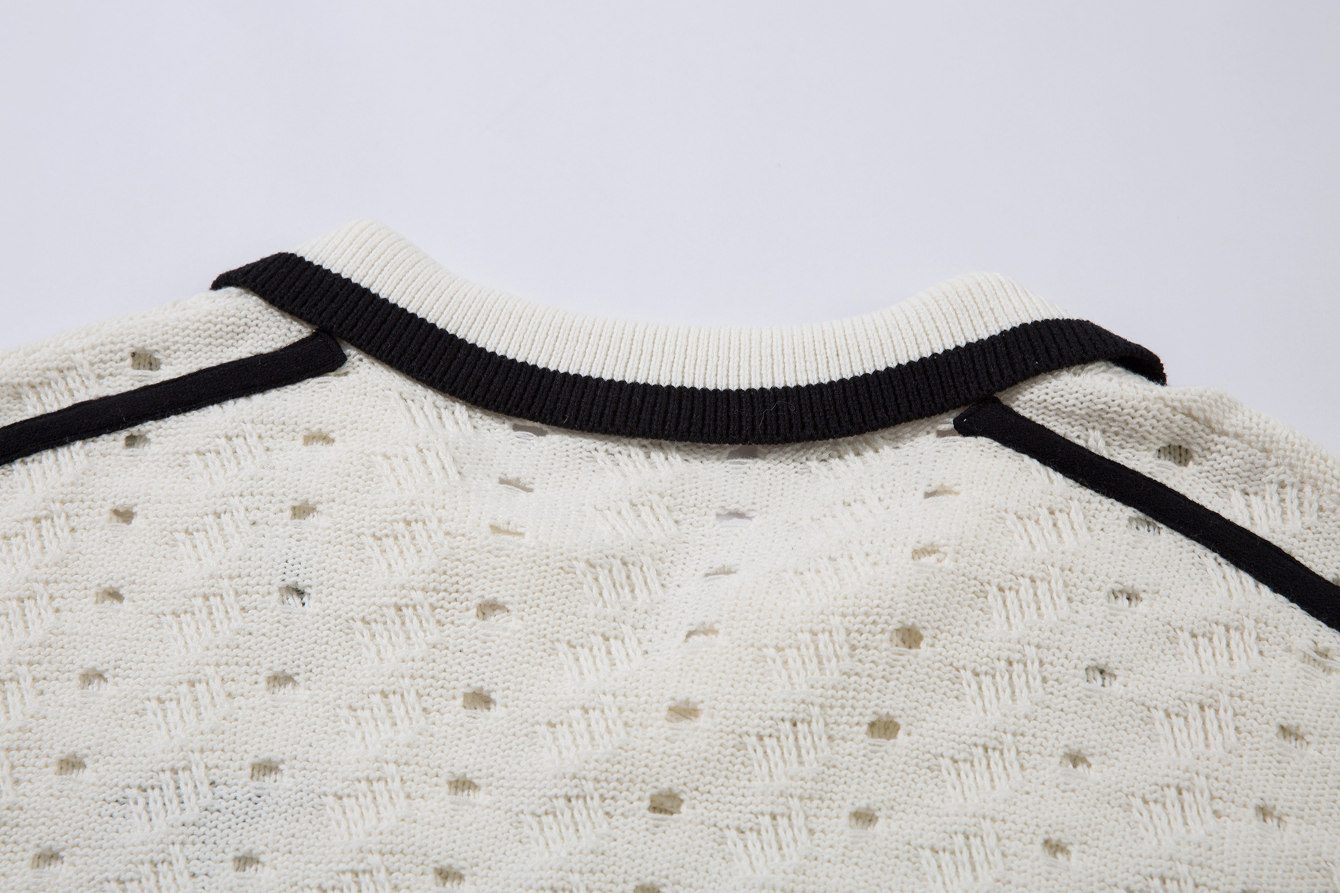 Loose Fit Jacquard Long Sleeve Sweater