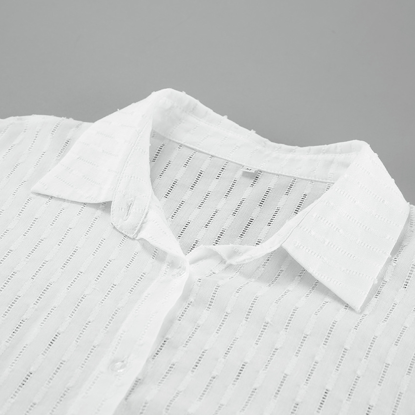 Solid Cotton Lapel Full Sleeve Relaxed Fit Button-Down
