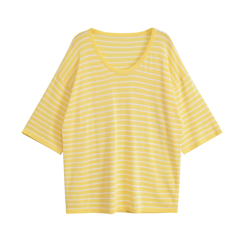 Polyester Plain Crew Oversized Ladies Top