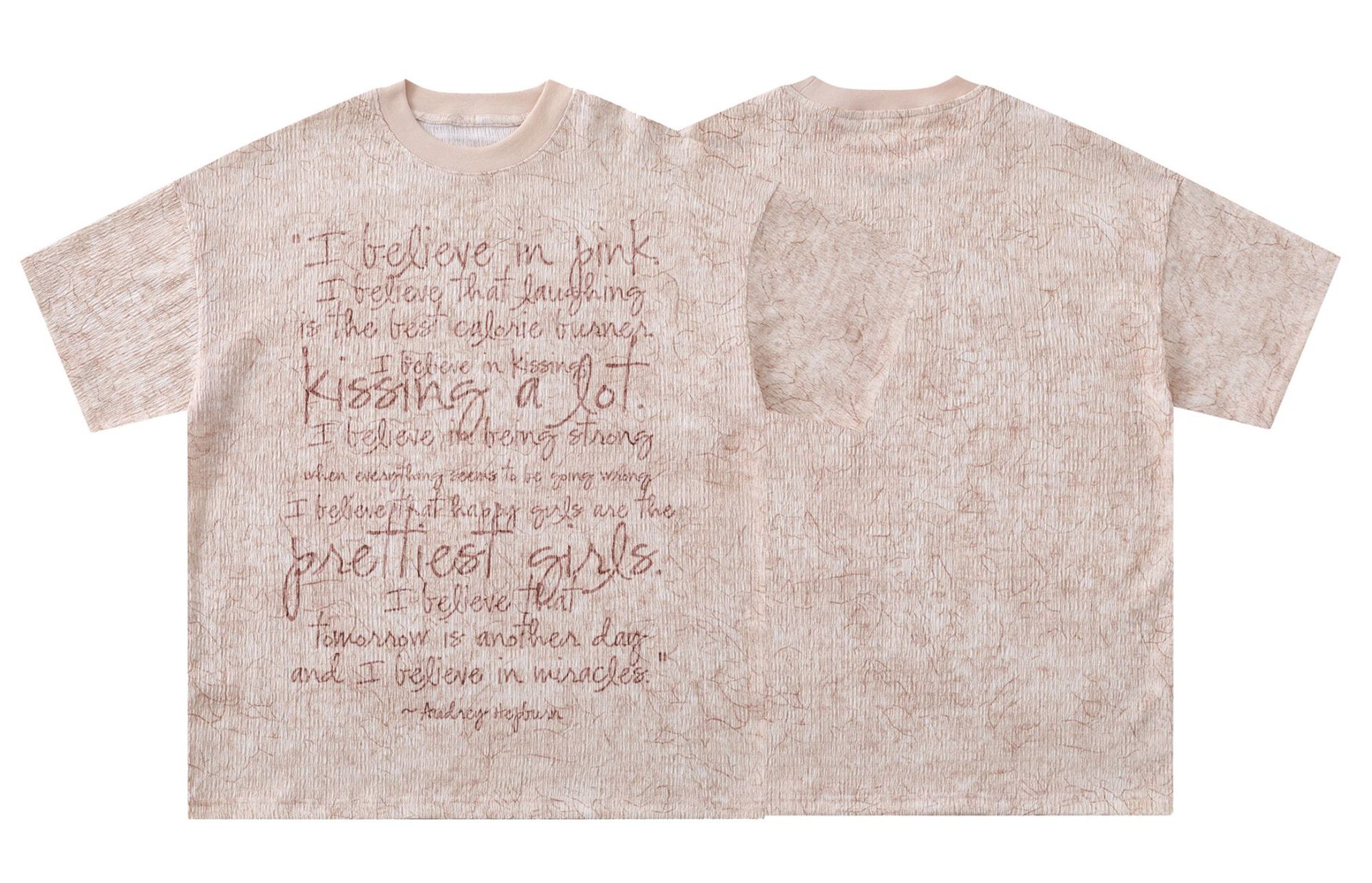 Polyester Round Neck Numeric Loose Fit T-Shirt