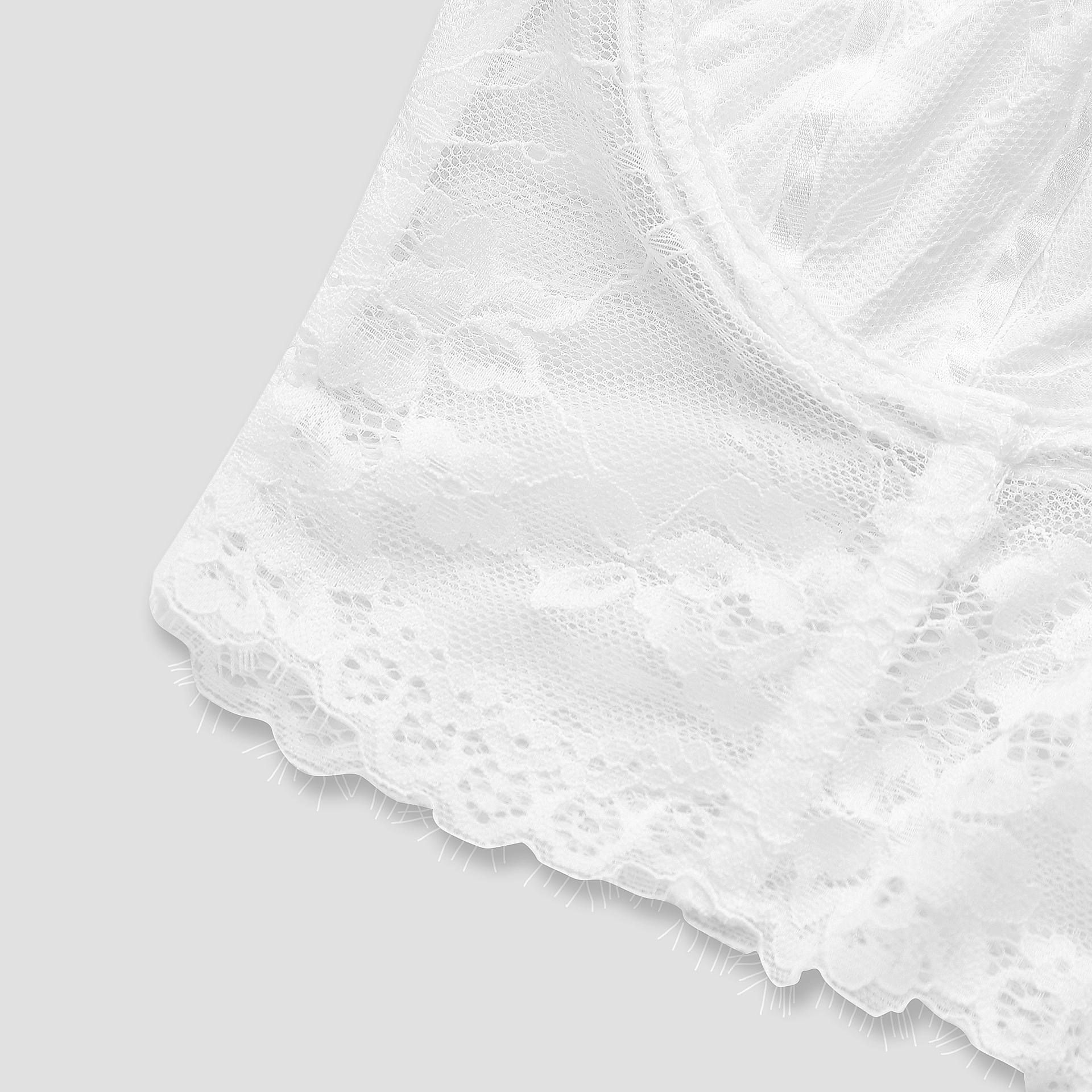 Lace steel ring fishbone top with polka dot bubble sleeves short women's t-shirt