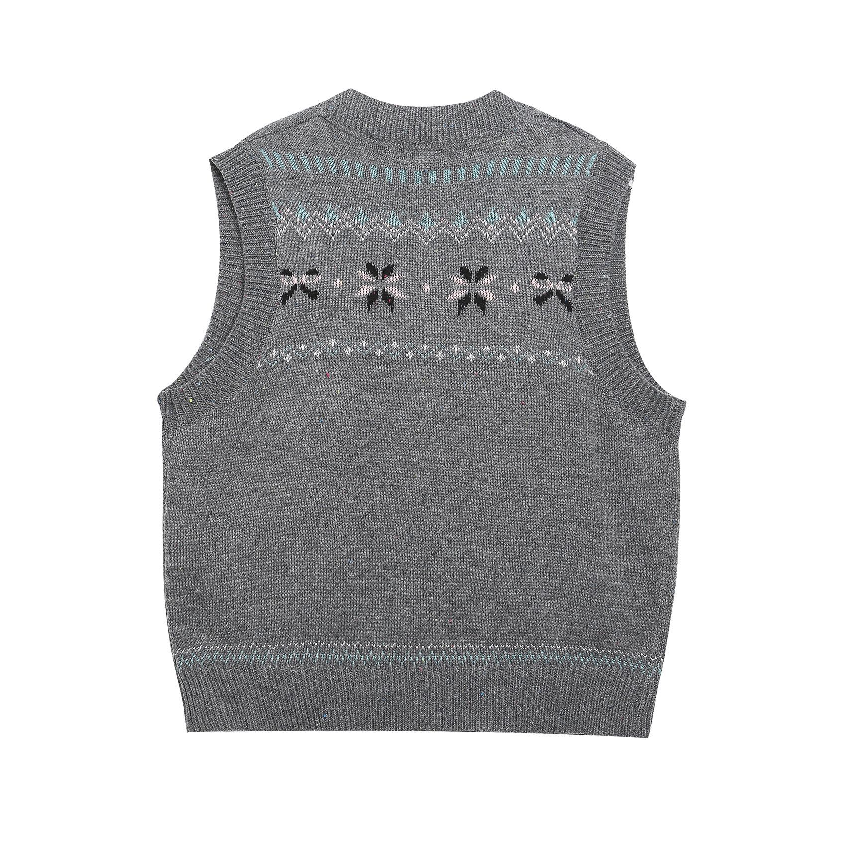 Universal Japanese Retro Patterned Acrylic Waistcoat