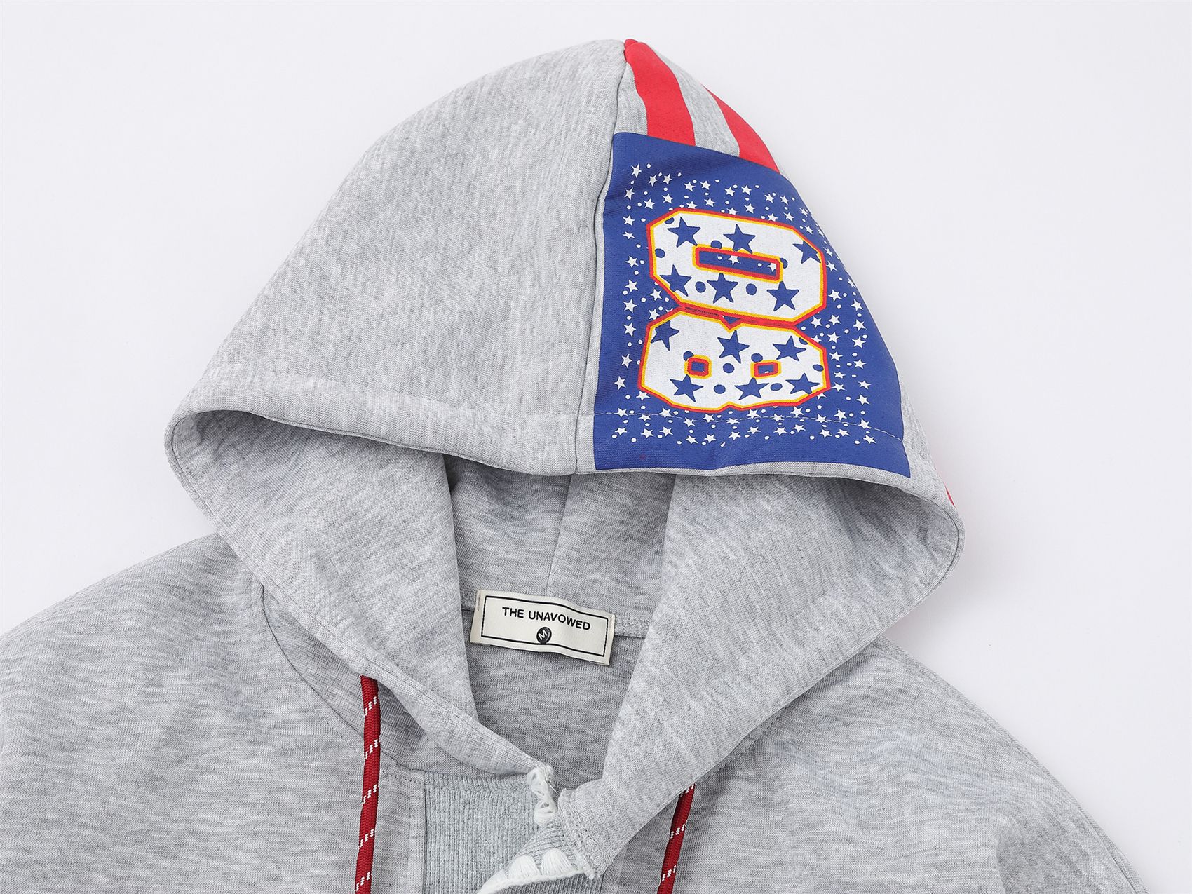 Unisex American Retro Alphabet Cotton Hoodie