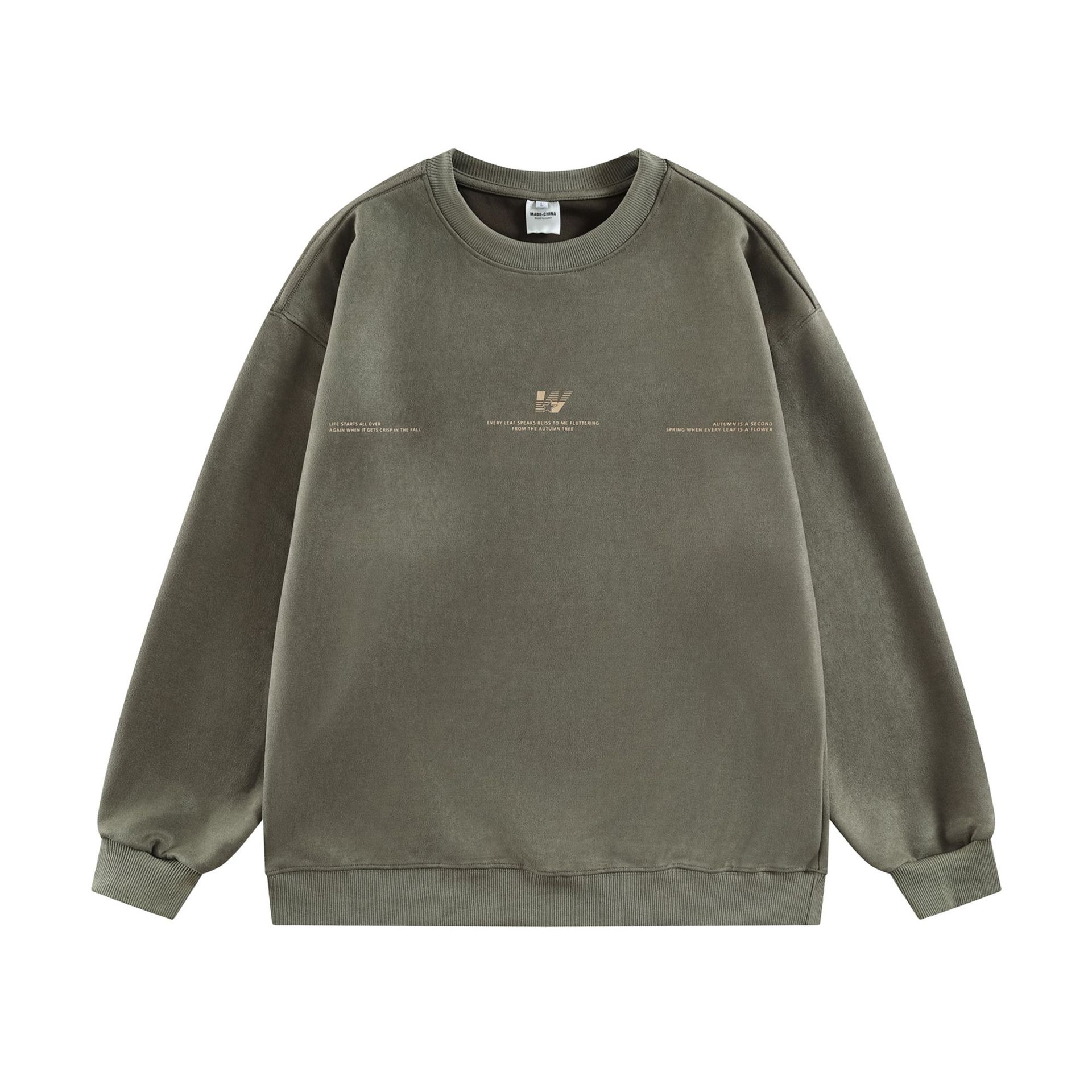 American Oversized Polyester Round Neck Sweatshirt