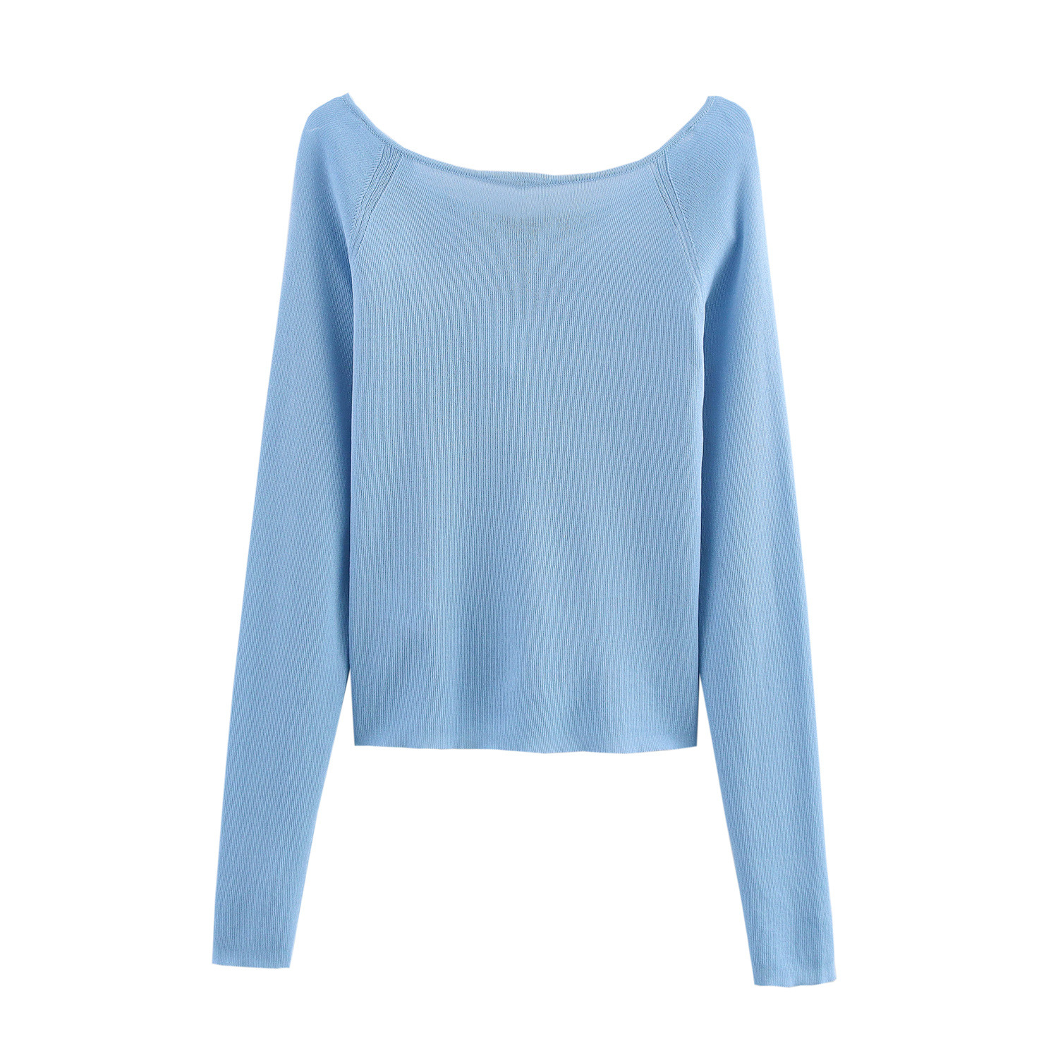 Fluted Winter Crew Sweater