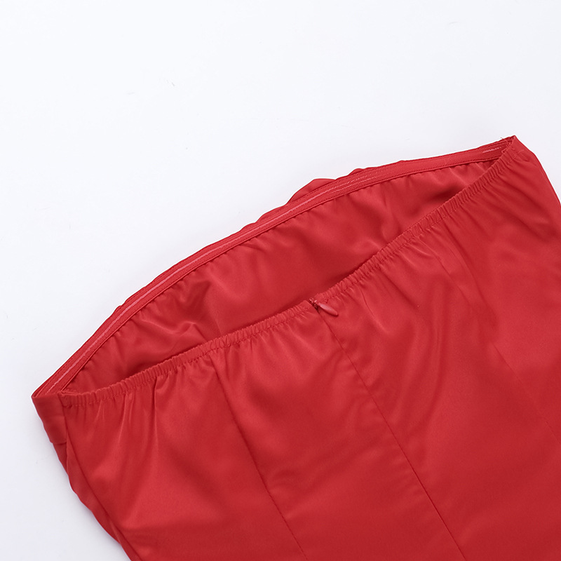Sleeveless Slim-Fit Polyester One-Piece Mini Skirt