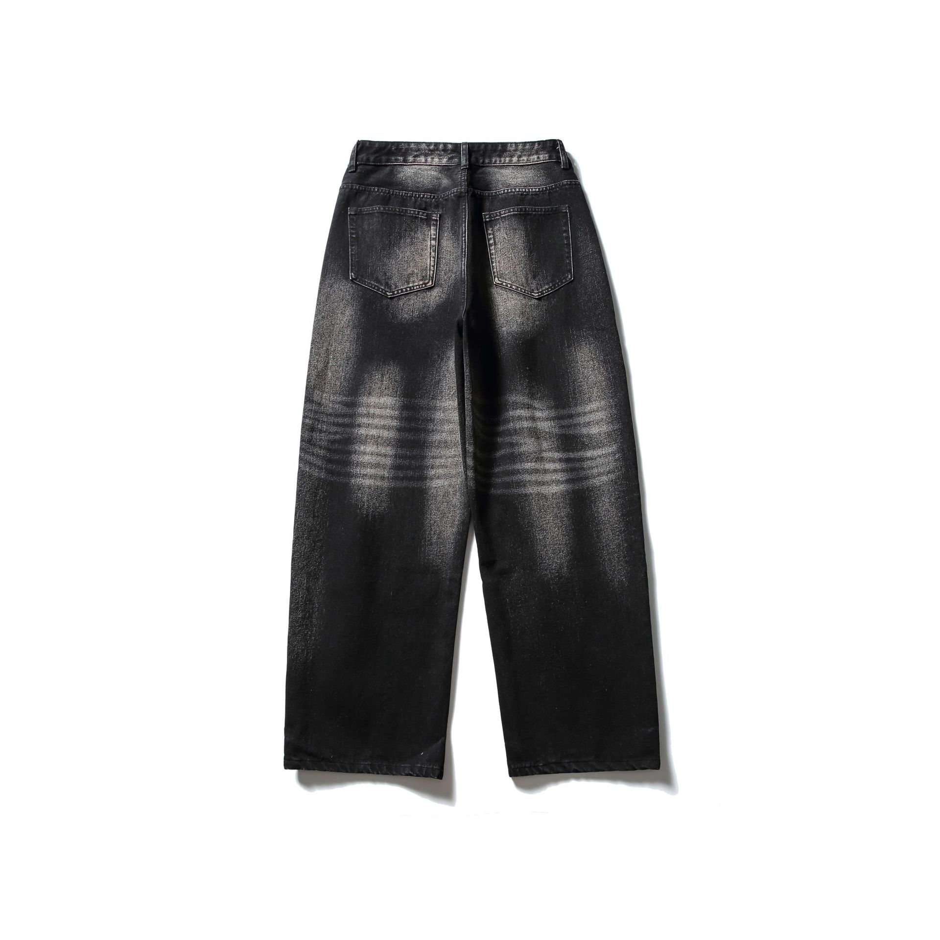 Denim Pants Men Loose Straight Leg Wide Leg Long Pants
