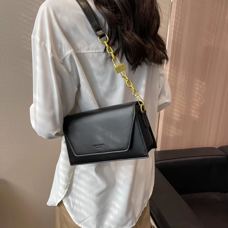 Ladies Olive PU Mini Satchel