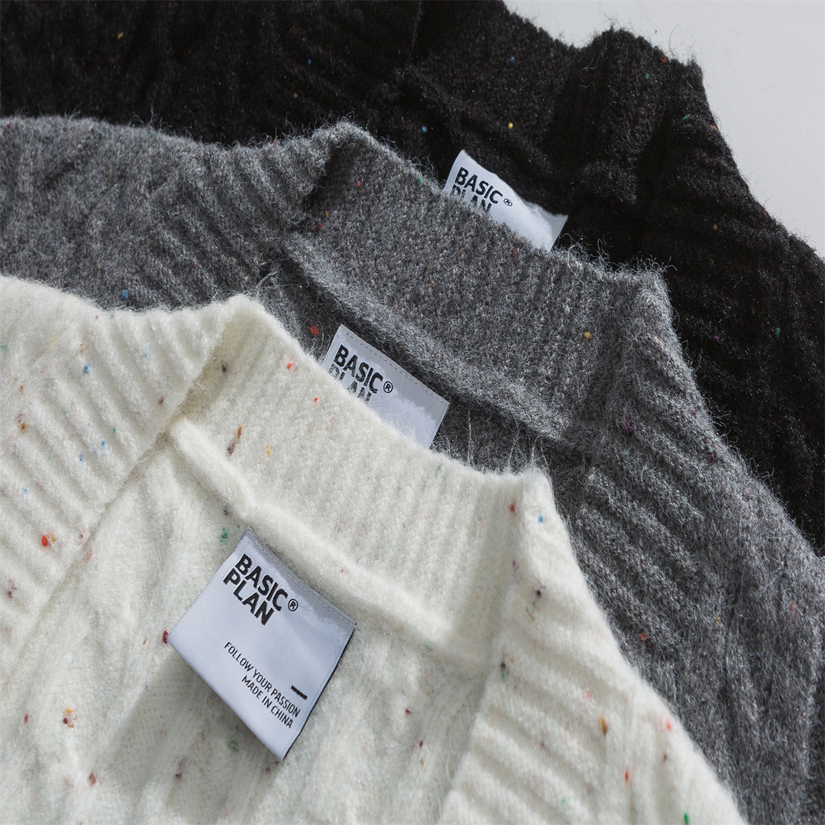 Japanese Workwear Jacquard Oversized Long Sleeve Cardigan