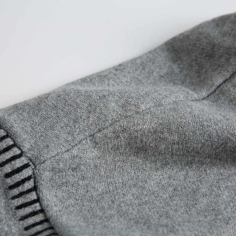 Oversized Japanese Workwear Sweater Accent Seams