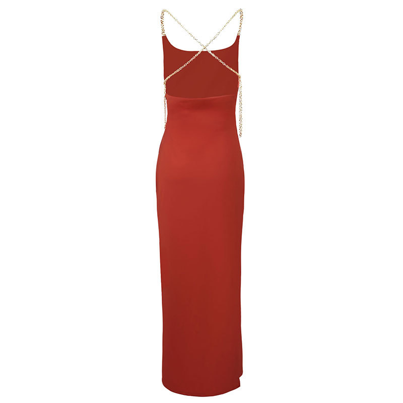 Ladies Strapless Fitted Open Back Dress