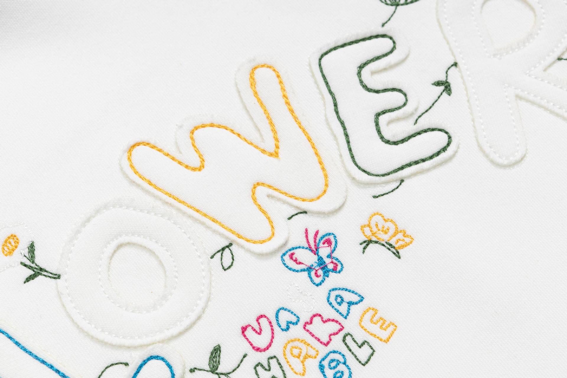 Cotton Urban Alphabet Patch Hoodie