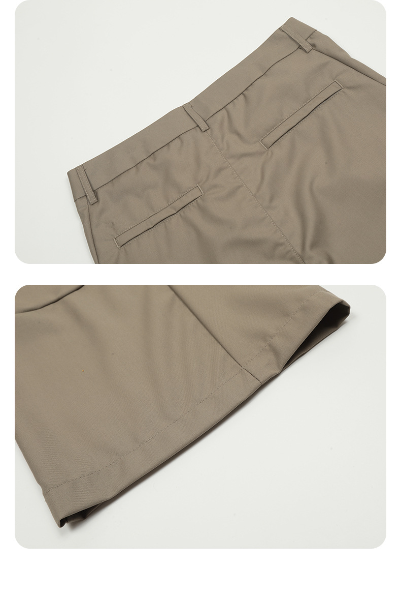 Simple Clean Fit, Commuting Deconstructed Loose and Slim Fit Casual Long Pants