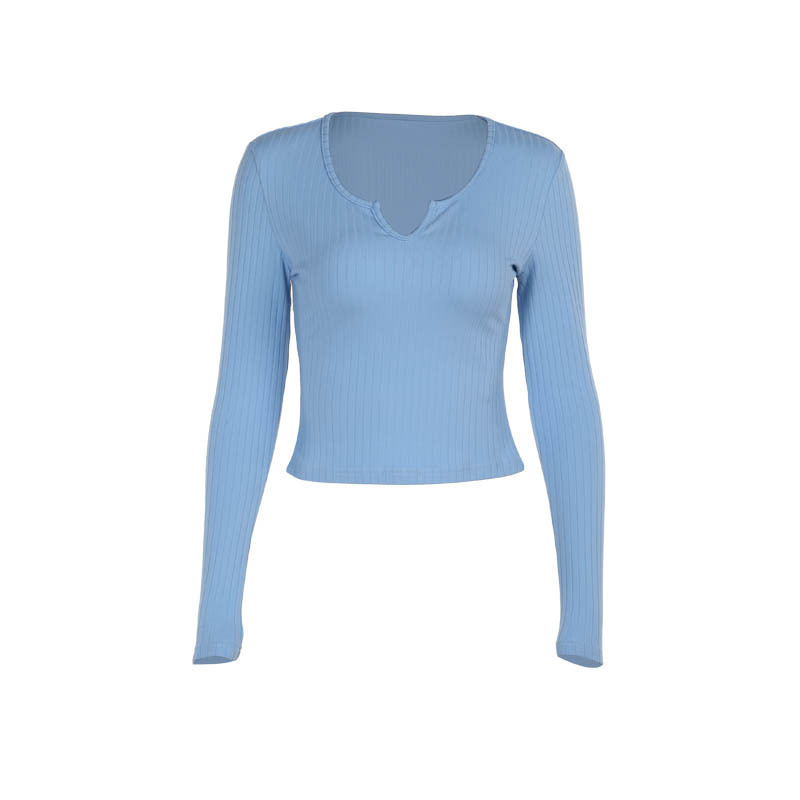 V-Neck Full Sleeve Stretch Top