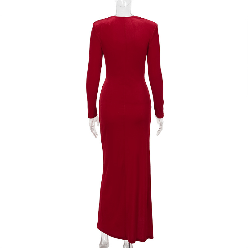 Bodycon Maxi Dress with Side Split