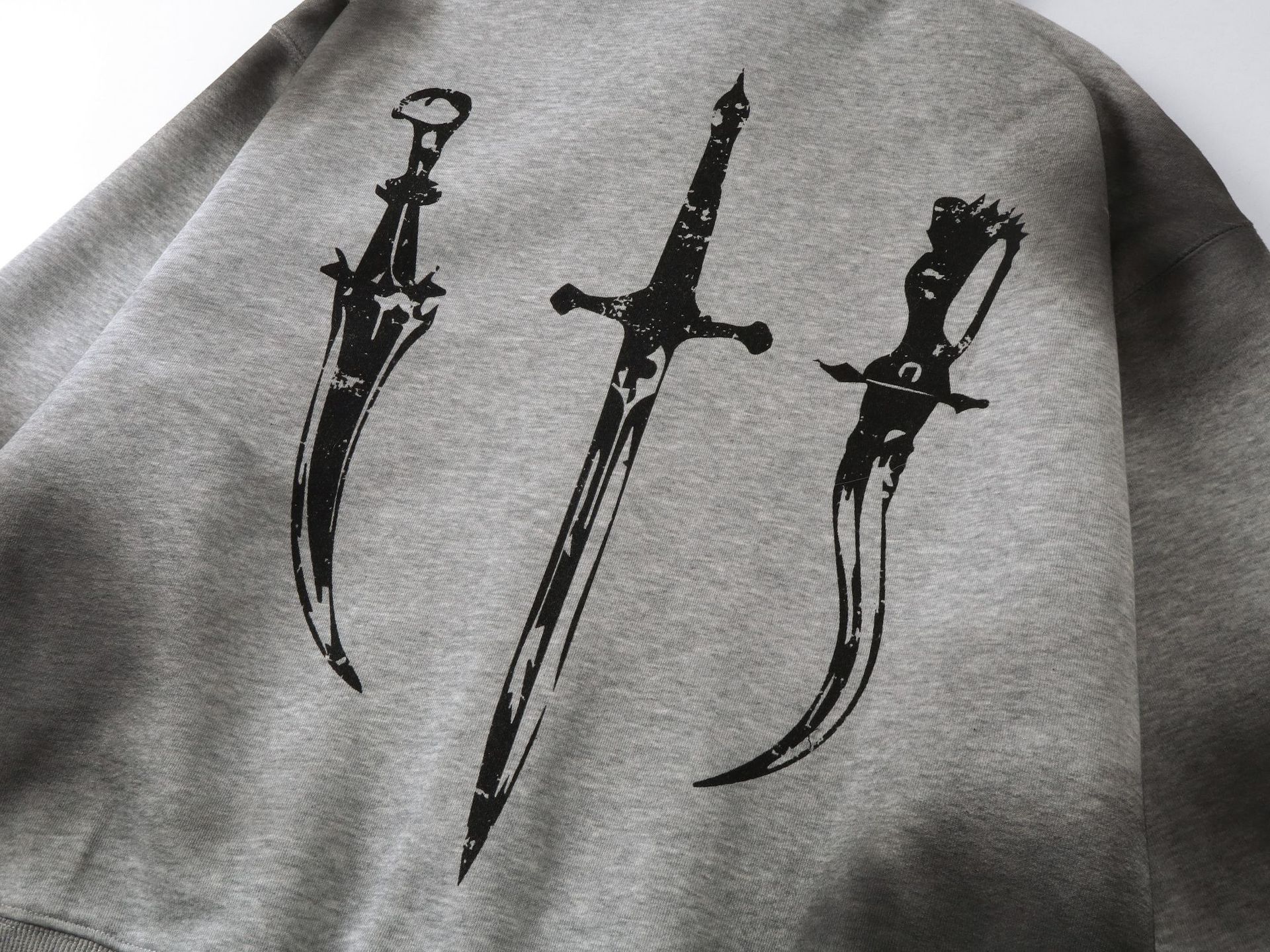 American Retro Cotton Distressed Hoodie