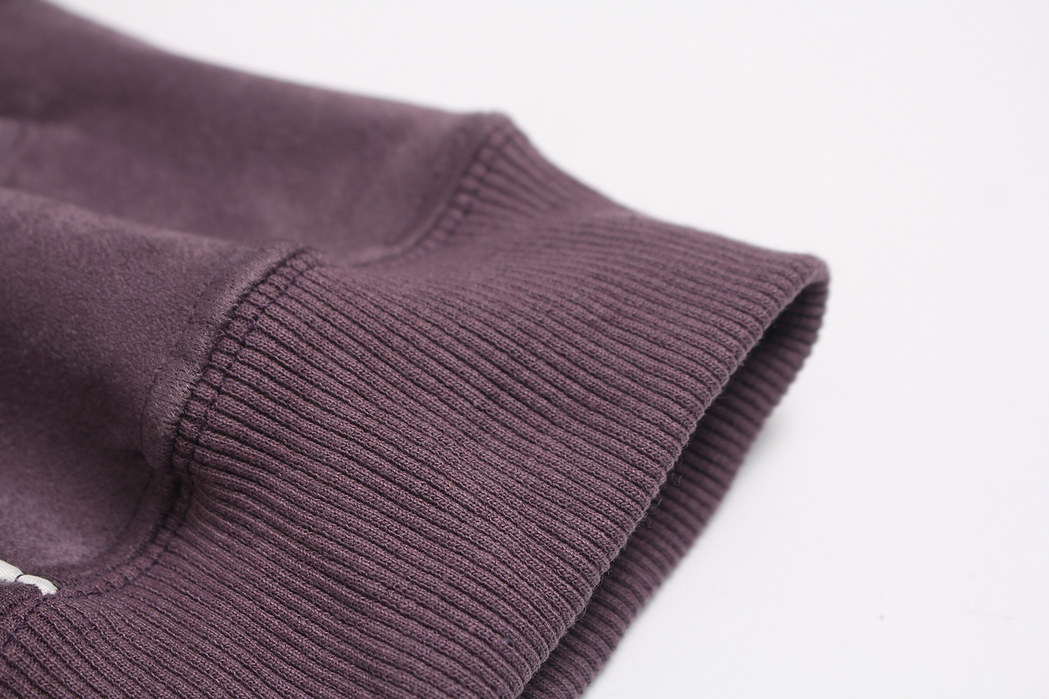 Suede cardigan zipper hoodie