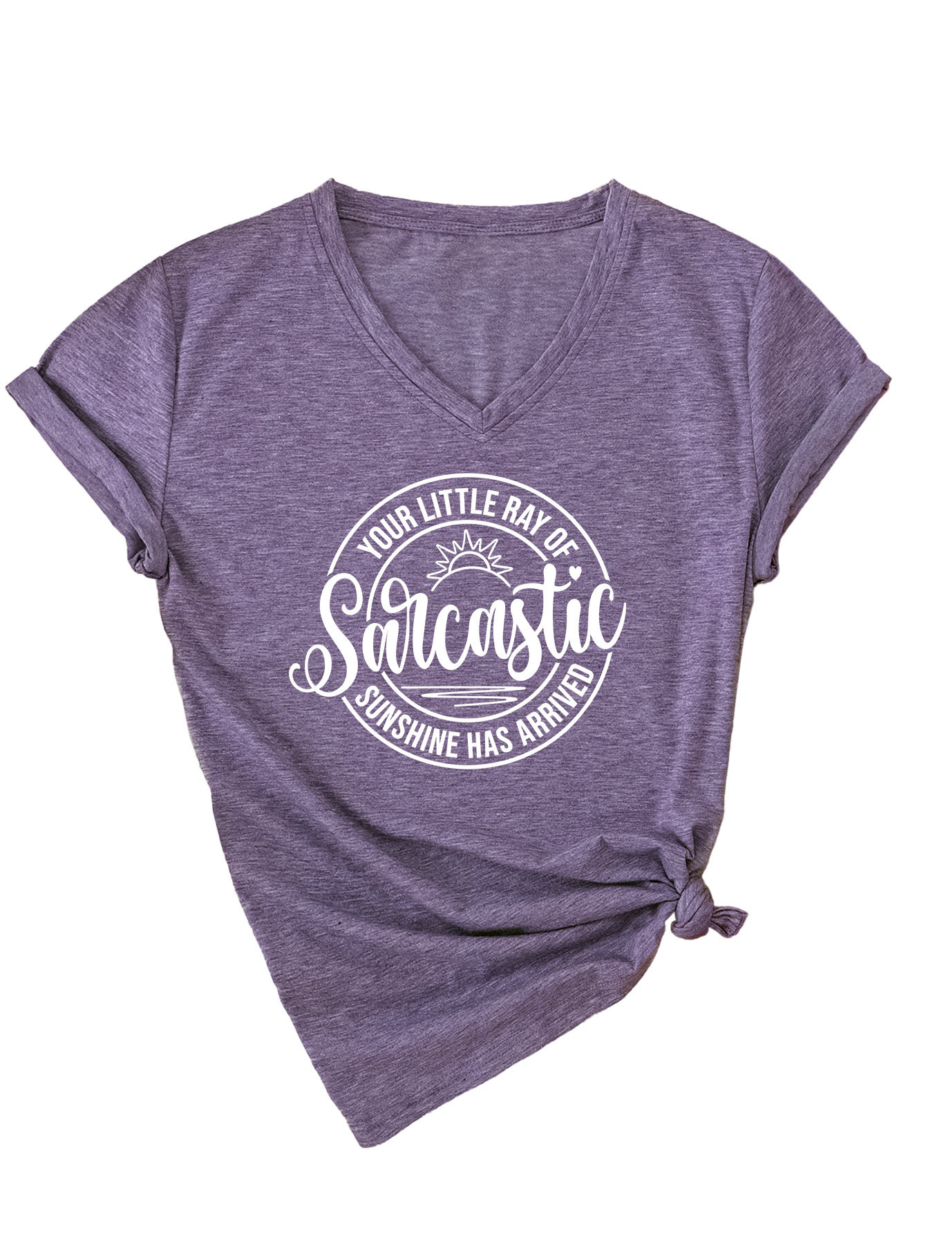 Sassy Geometric Print Round Neck T-Shirt