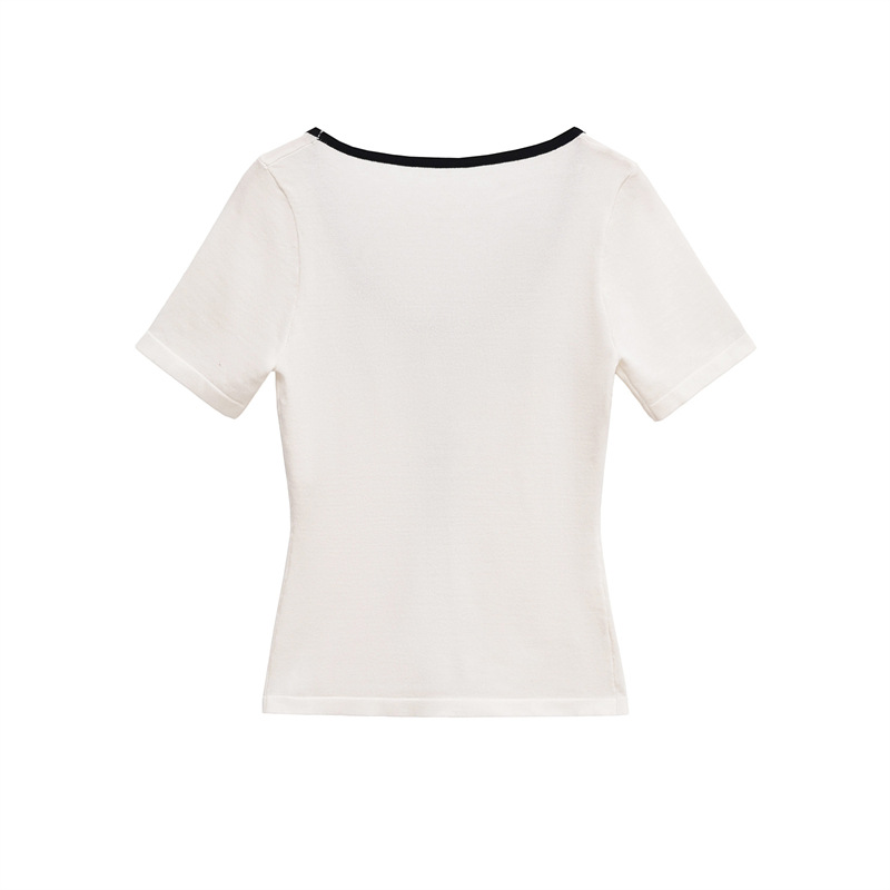 Ladies Continental Chic Relaxed Fit Knit T-Shirt
