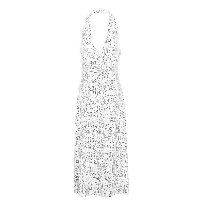 Sleeveless Bodycon Plunge Tie Back Dress