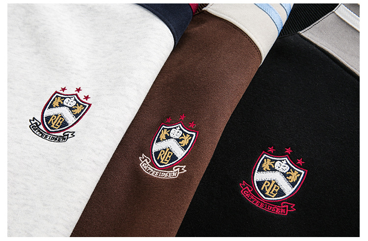 American Varsity Contrast Panel Hoodie