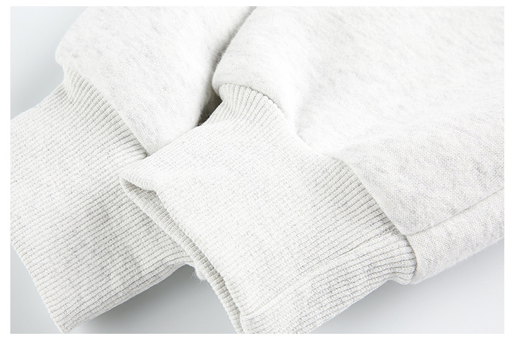 American Trend Partial Zipper Long Sleeve Sweatshirt